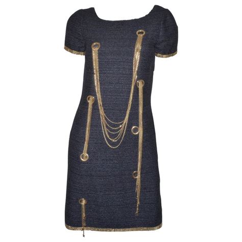 chanel black dress with chains price|designer dresses for less chanel.